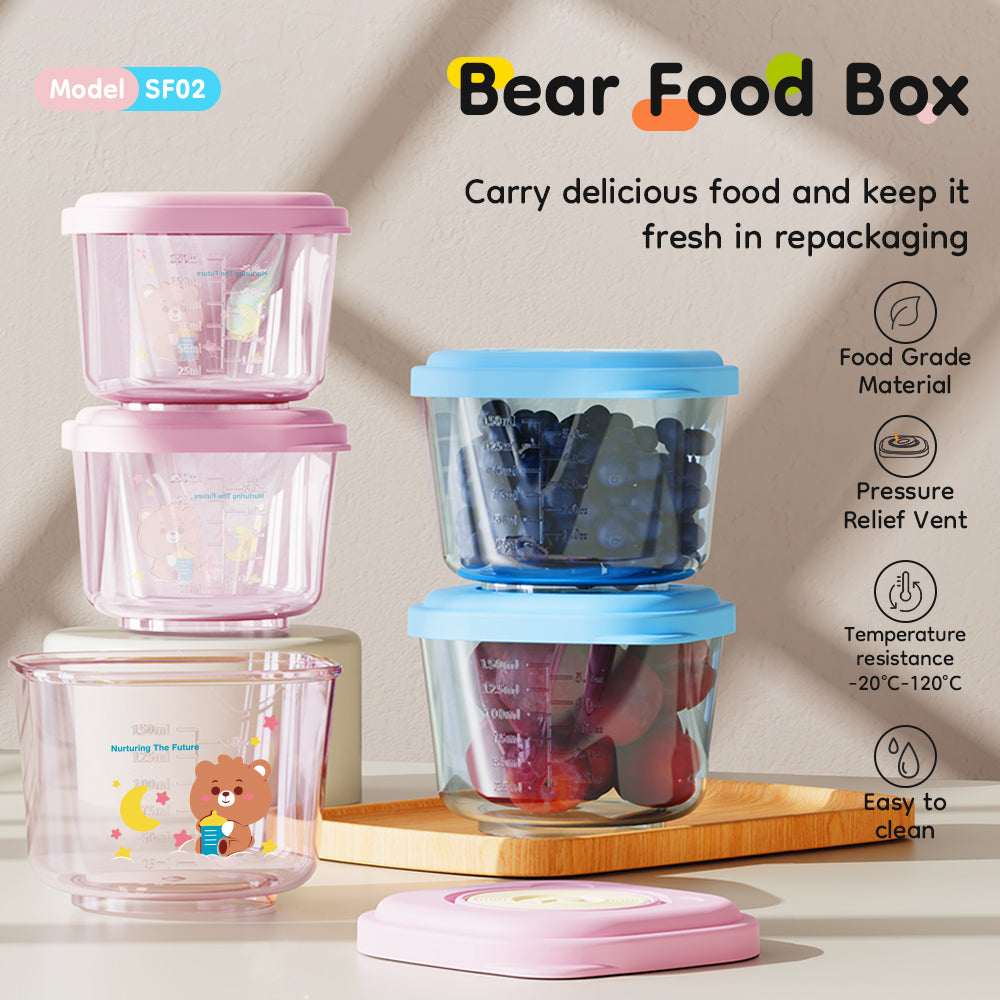 Boîte alimentaire Ours (4 pièces) - SF02