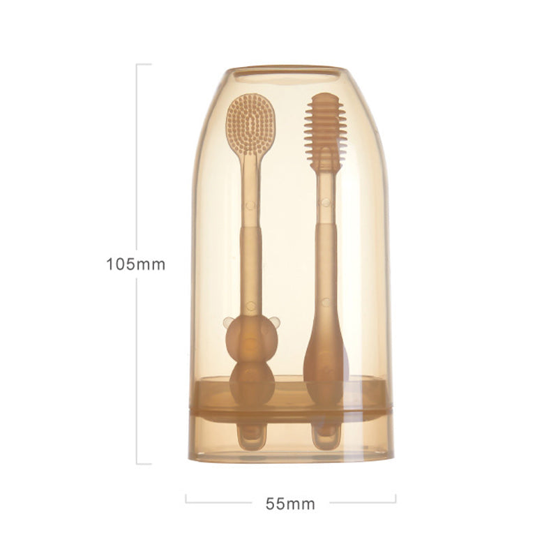 Ensemble brosses à dents en silicone pour bébé - BY11