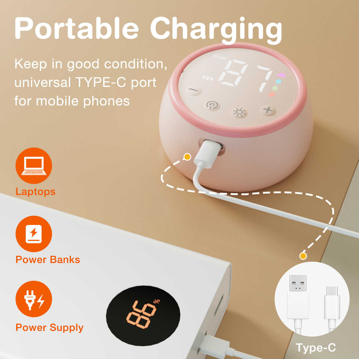 Night Light Wearable Breast Pump - EB30