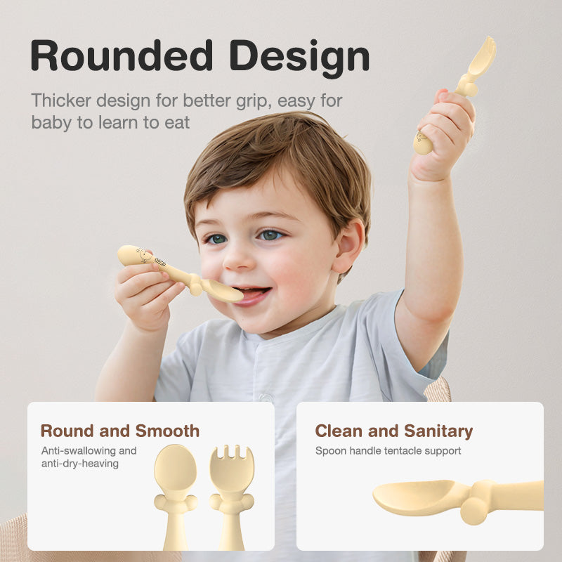Ensemble de 5 pièces de vaisselle en silicone pour bébé - BT05