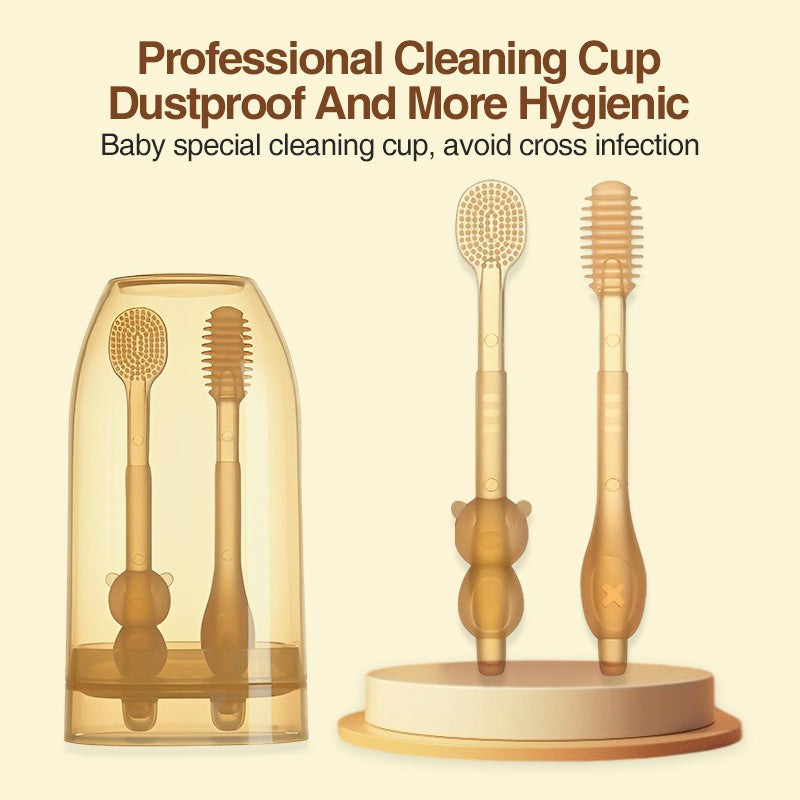 Ensemble brosses à dents en silicone pour bébé - BY11