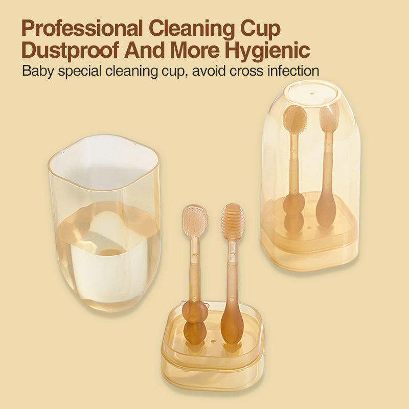 Ensemble brosses à dents en silicone pour bébé - BY11